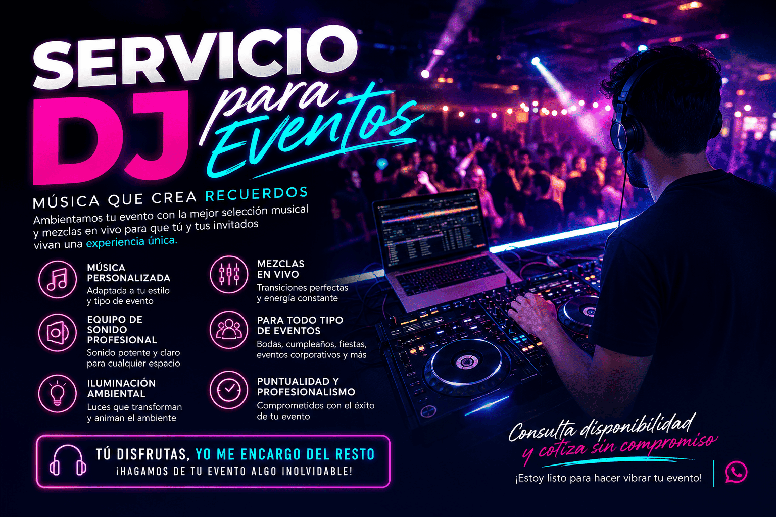 Sonido, decoración y orquesta digital de Mayito Gourmet